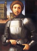 Francesco Granacci Portrait of Man in Armour oil painting reproduction